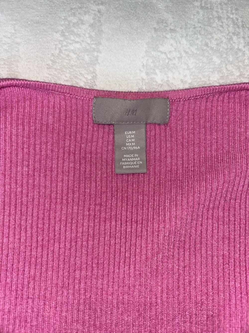 H&M Pink Ribbed Sweater Medium - Picture 2 of 6